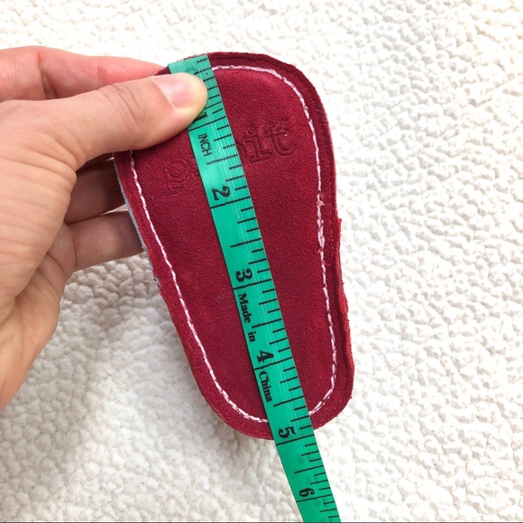 Pipit Suede Stripe Baby Shoes Sky-Red Size 3 - Picture 11 of 11